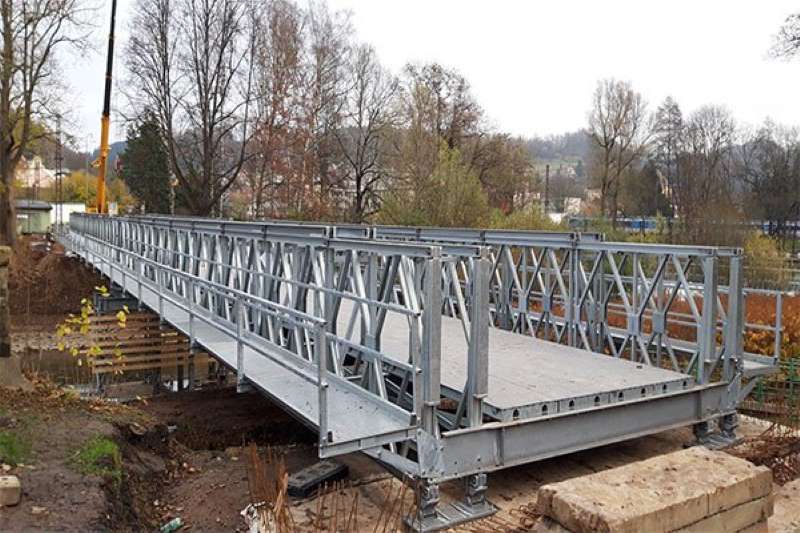 How To Construct A Bailey Bridge Steel Structure In Narrow Site Conditions