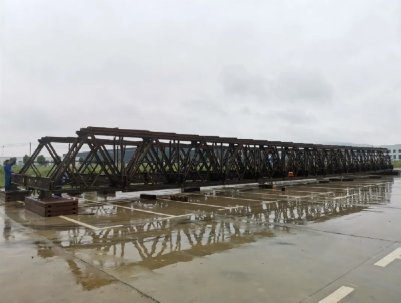 HZCB300 Prefabricated Bridge Bailey Truss Steel Structures