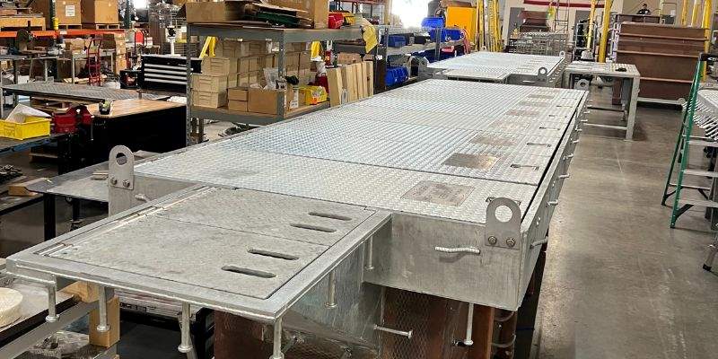 Cold Ironing Connector Pits cover structure preassembly workshop