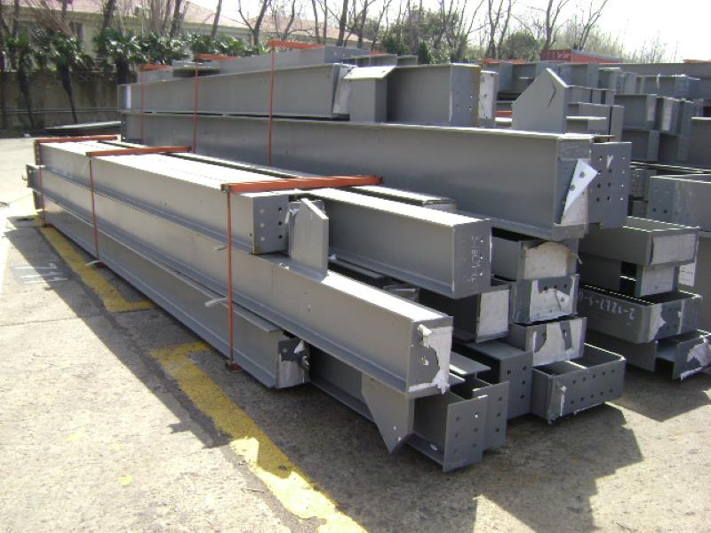 20200328 ORC building steel structure piled at Shanghai port main steelworks