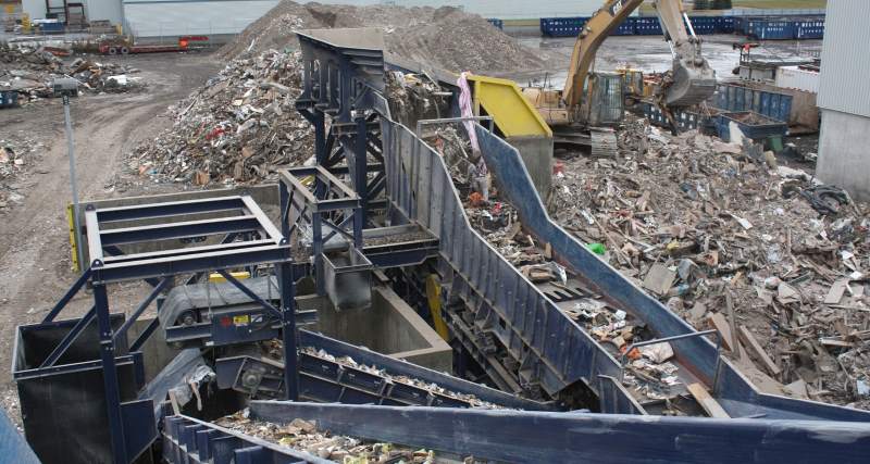 recyclage melimax hoppers silos bins chutes wastage sorting station