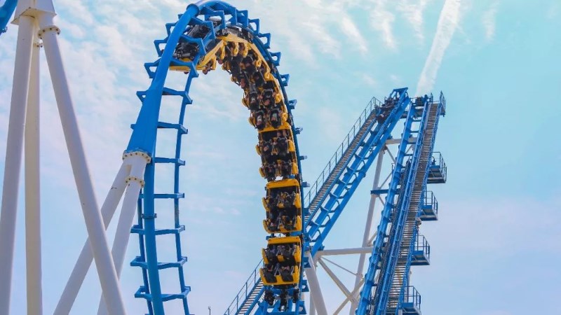 Qihe Amusement Park Roller Coaster Steel Structure