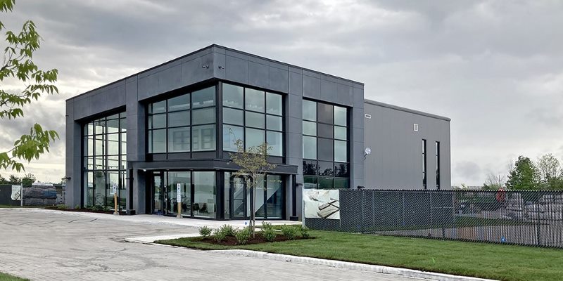 Warehouse & Showroom Steel Buildings With Glass & Aluminum Curtain Wall