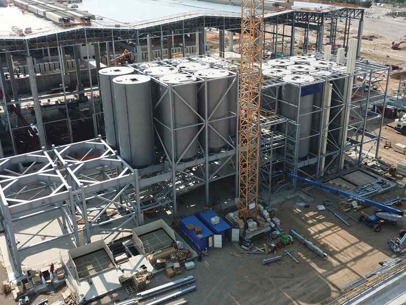 Industrial Batch Plant Steel Structures | Commercial Concrete Mixing Plant,USA