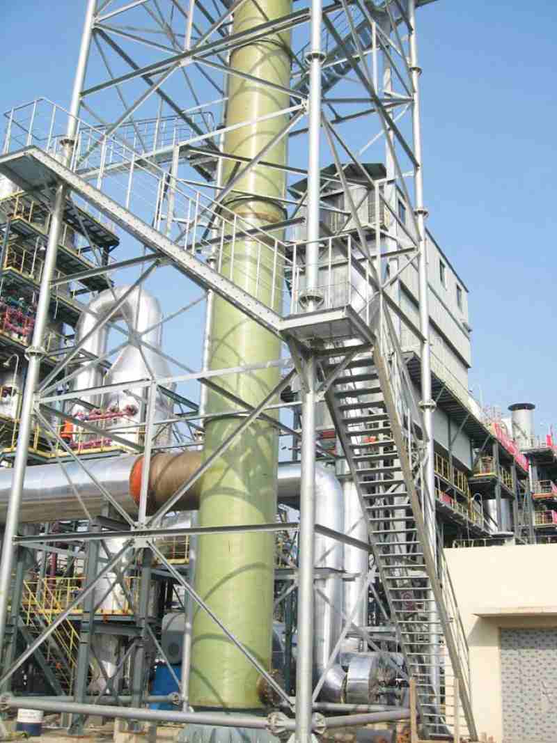 Fiberglass Chimney Towers | Fiber glass Chimney Supporting Platforms | Steel Structures