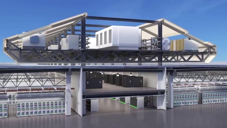 Aligned Data Center Plant Steel Frameworks,Arizona,USA