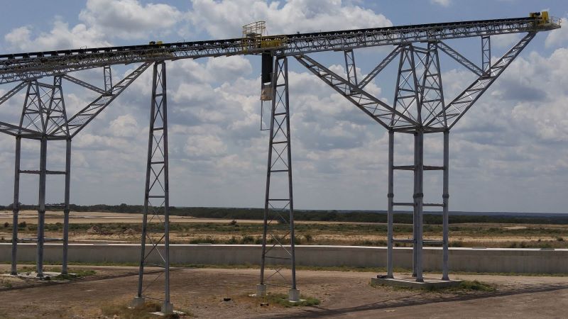 Screen Station Buildings and Screen Feed&Discharge Conveyors Steel Structures: 30 X 390 Fixed Stacker 