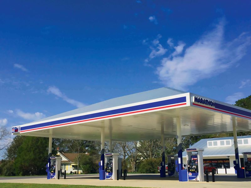 Features and Types of Gas Station Canopy Metal Building-Gable Canopies