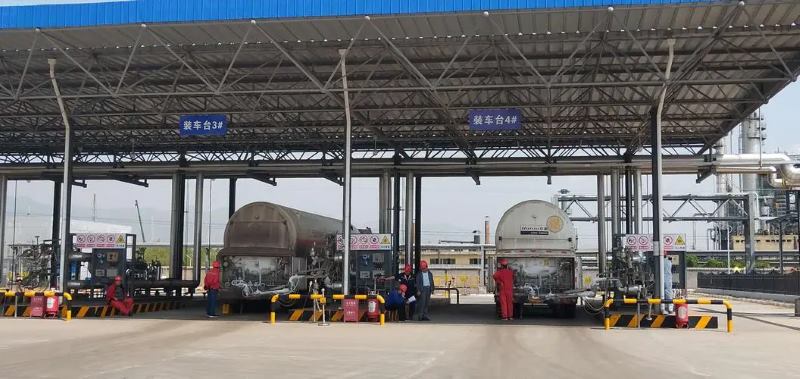 Liquified Natural Gas Truck Loading&Unloading Island Roof Canopies
