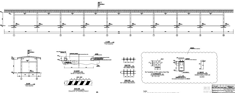 LNG Receiving Station Canopies-Structure Siding Elevation View
