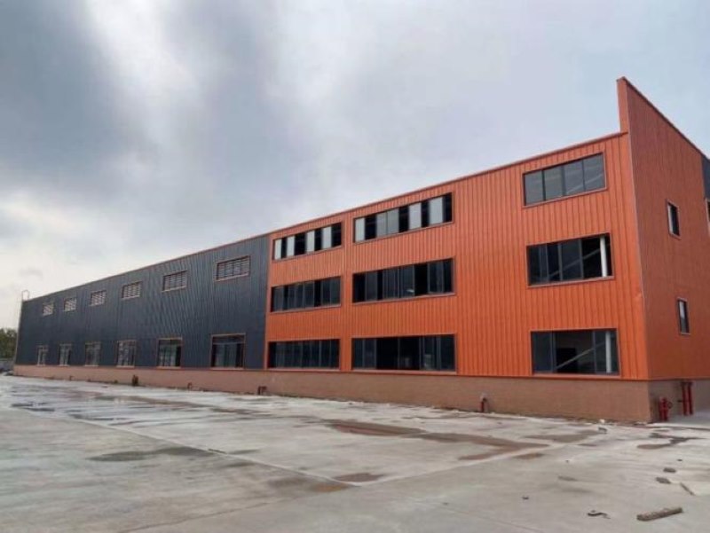 Prefabricated Multiple Storey Steel Structure Buildings For Workshop: Main Workshop Area Elevation View 