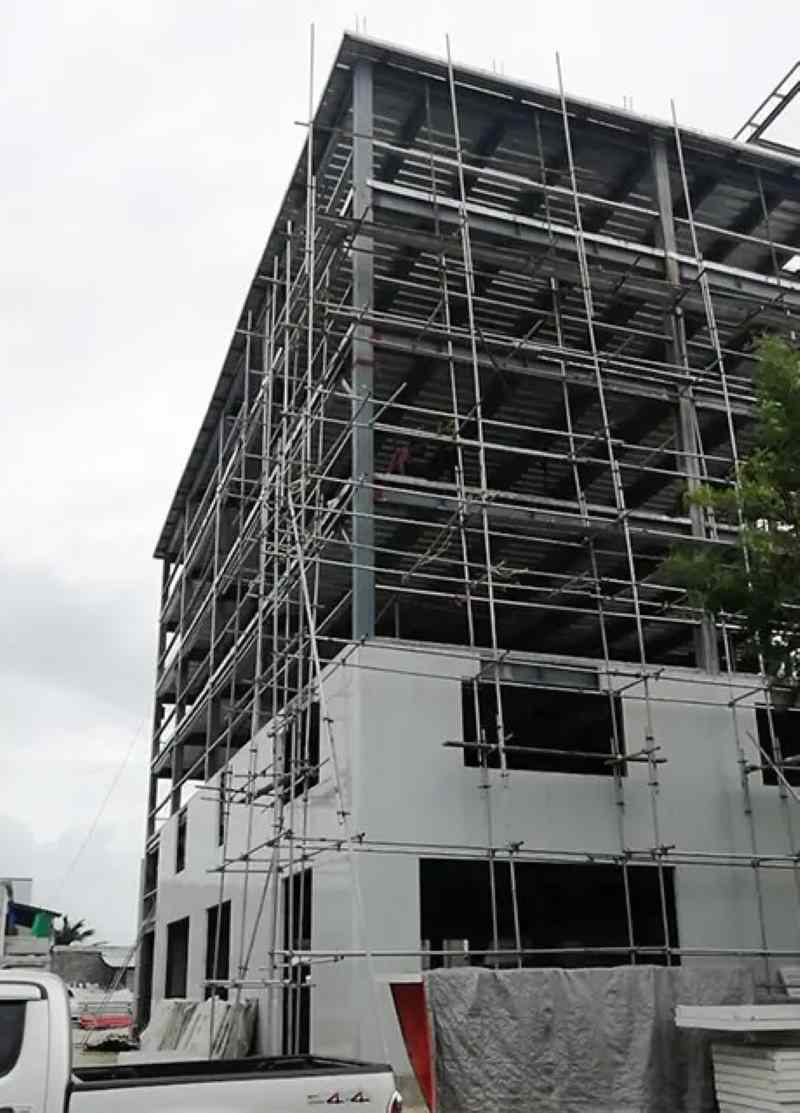 Steel Structure Hotels | Steel Dormitory Houses Exteior Insulated Cladding Panel Installation