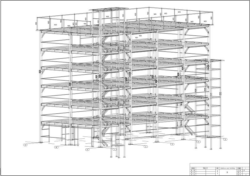 Steel Structure Hotels | Steel Dormitory Houses 3D Isometric Views