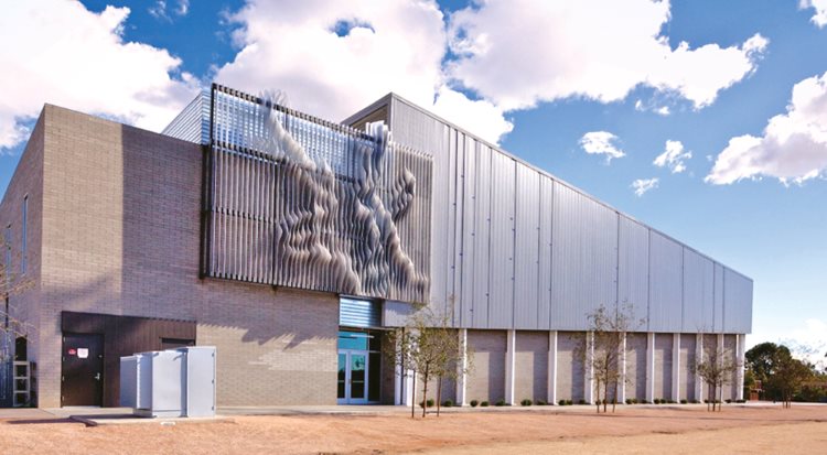 University Fieldhouse Recreation Building Steel Structure with External Steel Columns
