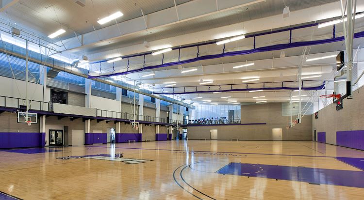 University Fieldhouse Recreation Building Steel Structure with External Steel Columns