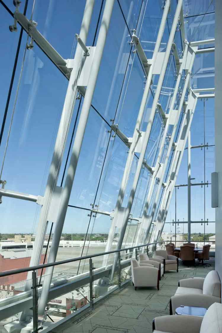 Atriums Point Supported Glass Façade Metal Works | Architecturally Exposed Steel