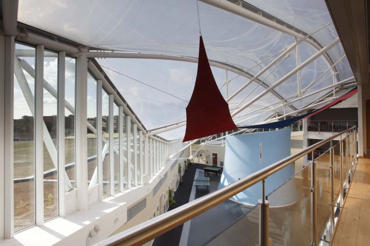 College Atrium ETFE Air Filled Pillows | Architecturally Exposed Steel