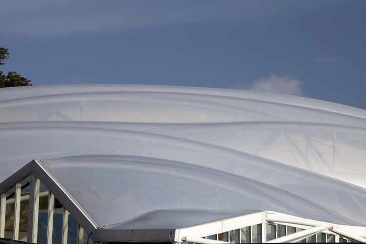College Atrium ETFE Air Filled Pillows | Architecturally Exposed Steel