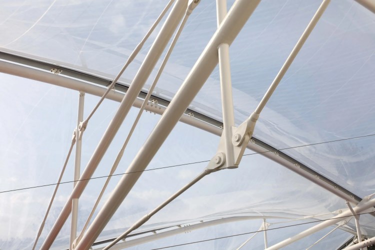College Atrium ETFE Air Filled Pillows | Architecturally Exposed Steel