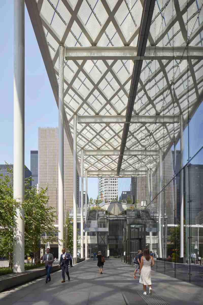 Glass and Steel Atrium Walls with Steel Bow Trusses | Architecturally Exposed Steel