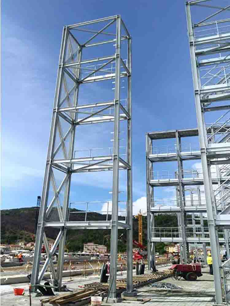 Maersk Multifunctional Reefer Rack Steel Platforms Italy: Site Steel Structure Installation Supervision 
