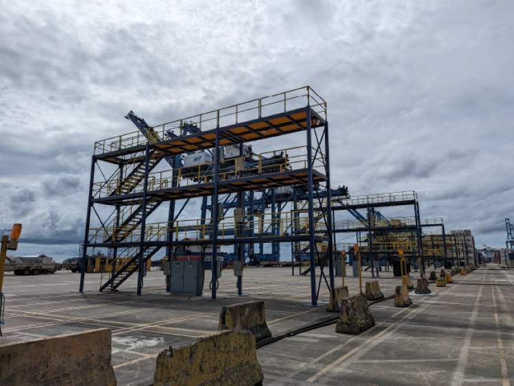 Refrigerated_Container_Reefer_Rack_Gantry_Yard_Steel_Structure_Connections_Manzanillo_Terminal_Panama_1