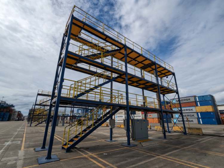 Refrigerated_Container_Reefer_Rack_Gantry_Yard_Steel_Structure_Connections_Manzanillo_Terminal_Panama_3