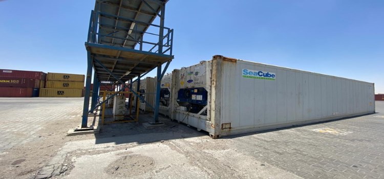 Steel Steel Reefer Racks for Staking Cold Storage Containers of Berths,Umm Qasr,Iraq: Completion of Installation 