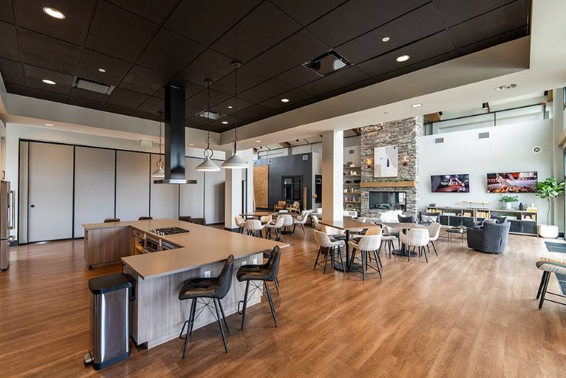 Commercial Steel Community Center Resort Buildings:Residential Apartment and Hotel Room Decoration-Lobby