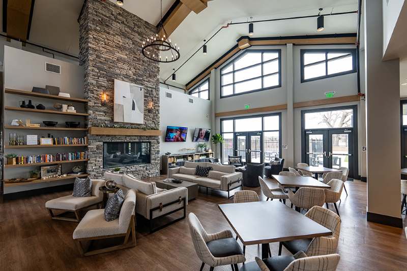 Commercial Steel Community Center Resort Buildings:Residential Apartment and Hotel Room Decoration-Lobby