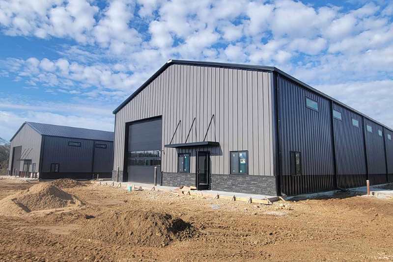 Twin Steel Storage Buildings | Steel Warehouses | ZHM Huawu Steel,China