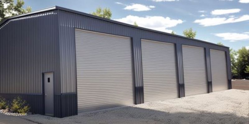 40x60 Commercial Garage Kit 4-Bay | Pre-fab Steel Structures | ZHM Huawu Steel,China
