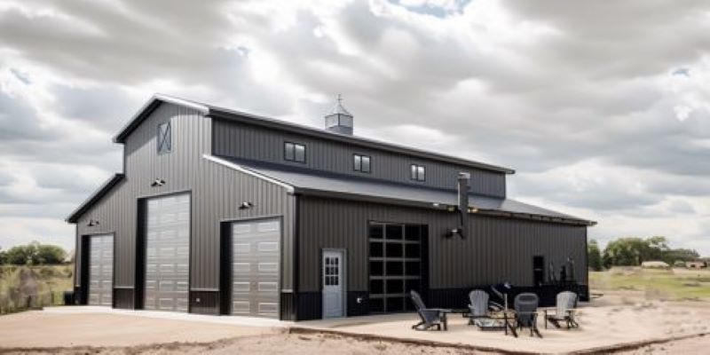Barn Shop House 40x60 with 3 Beds & 1,200 sq ft Workspace | Choose from 40+ Home Kit Packages