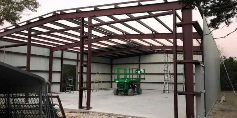 metal garage installation