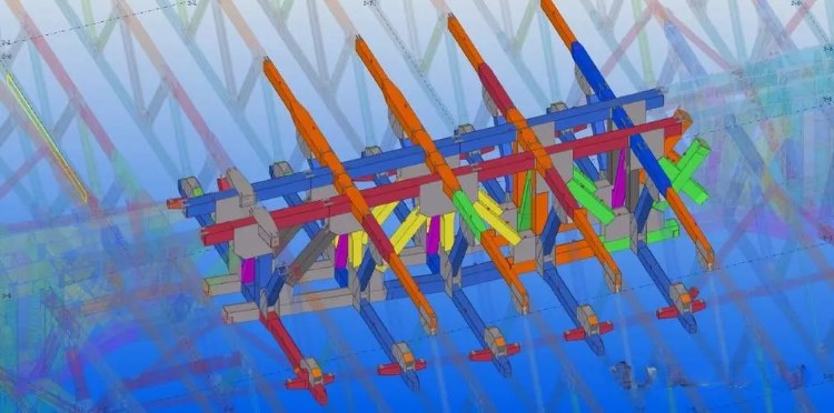 Showroom and Theater Podium Skirt Building Steel Structure for Wynn Resort Hotel