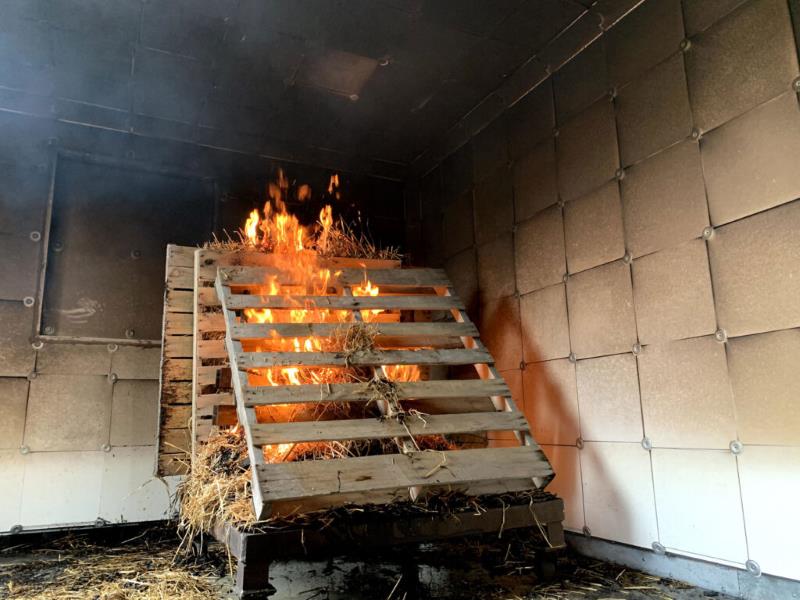 ​Interlock Type Calcium Silicate Tiles for Burn Room Thermal Lining Panels | Fire Simulator Towers for Training