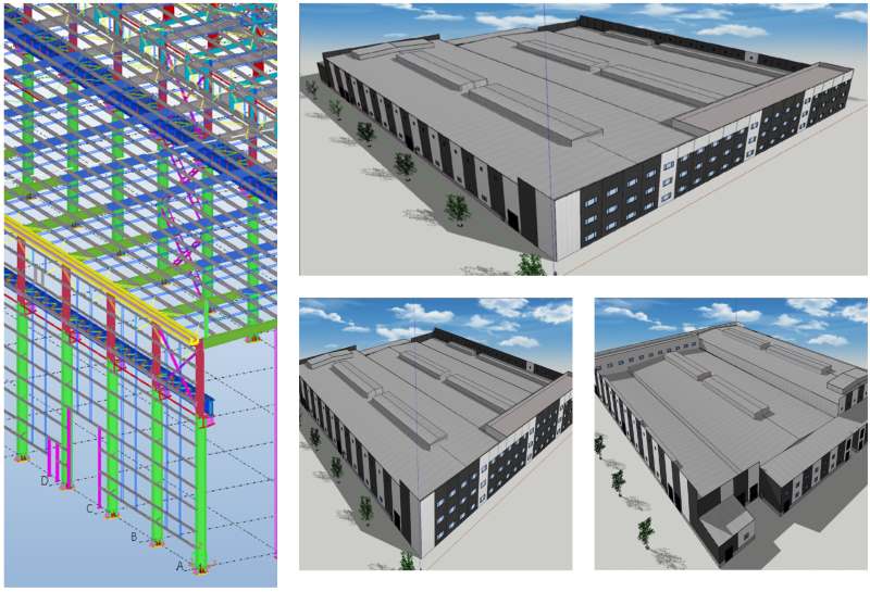 20000Sqm Multi-Functional Processing Workshop Steel Structures,Mexico