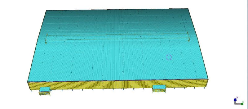 400 Tons Prefabricated Steel Structure Workshop in Mexico: 3D BIM Model In Tekla Steel Structure 