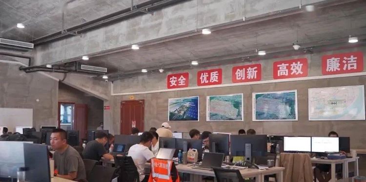 Hubei_Ezhou_Huahu_Civil_Airport_Transfer_Center_Project-Main_Terminal_Steel_Structure_7_Site-ZHM-BIM-combating-team